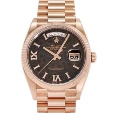 Rolex — Rolex Day Date 128235 Automatic Winding 36mm Dark Brown/Rome Vi/ix Diamond — Watch — resale