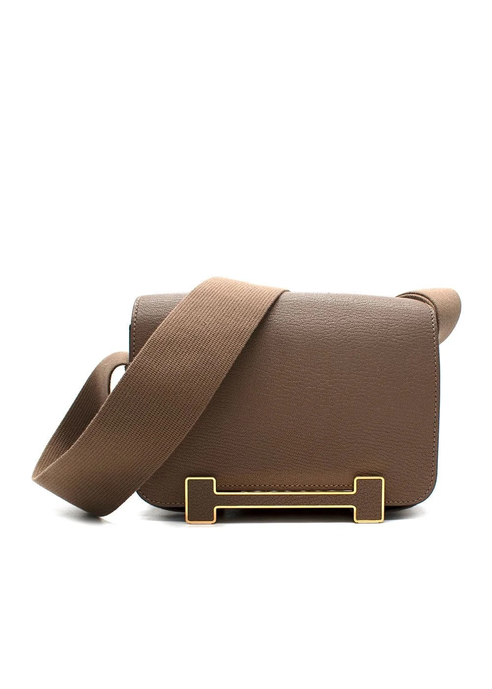 Hermès — Hermes Geta Crossbody in Etoupe With — Handbag — resale