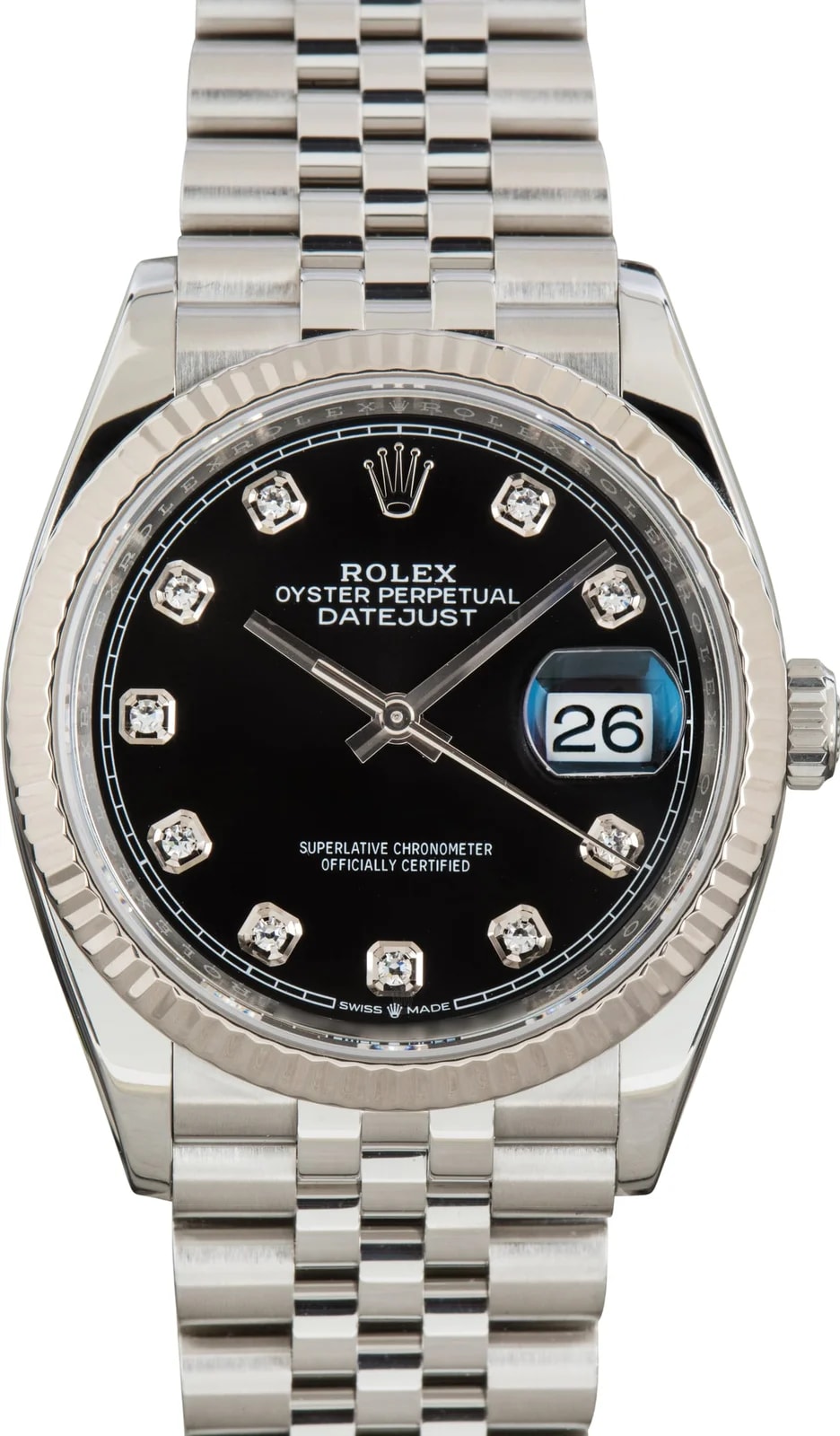 Rolex — Rolex Datejust 36 Black Diamond Dial Ref 126234 — Watch — resale
