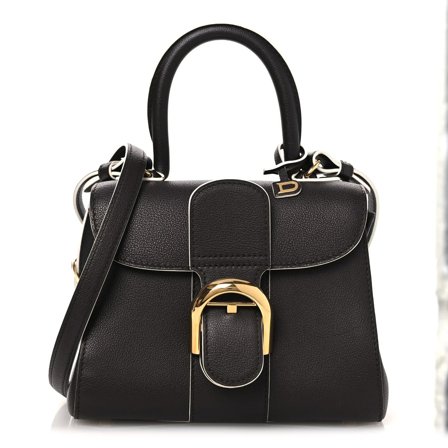 Delvaux — Grained Brillant Mini Satchel — Handbag — resale