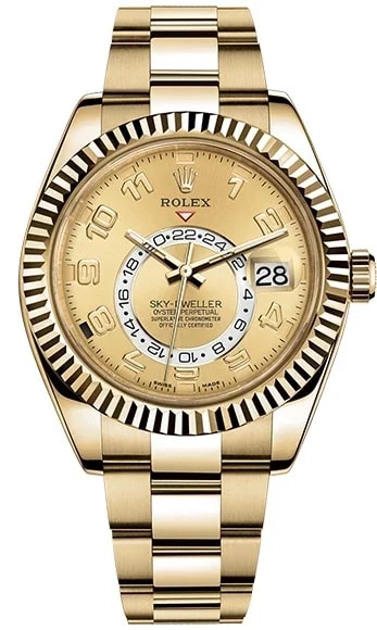 Worldofluxuryus — Rolex Sky-Dweller 18K Yellow Gold — Watch — resale