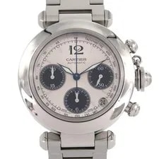 Cartier — Cartier Pasha C Chronograph W31048M7 SS Automatic From Japan — Watch — resale