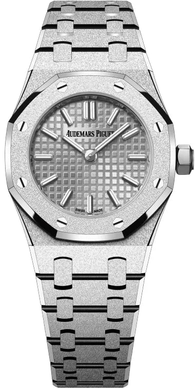 Worldofluxuryus — Audemars Piguet Royal Oak Mini Frosted 18K White Gold Quartz Lady’s — Watch — resale