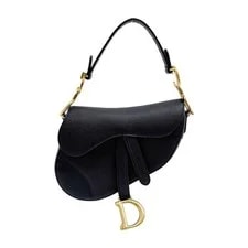 Dior — Dior Mini Saddle Grained | -Finish Metal — Handbag — resale