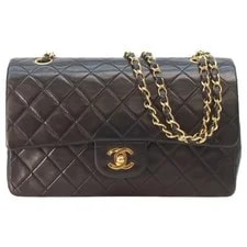 Chanel — Chanel A01112 Lamb W Flap Matelassé 25 / Hardware — Handbag — resale