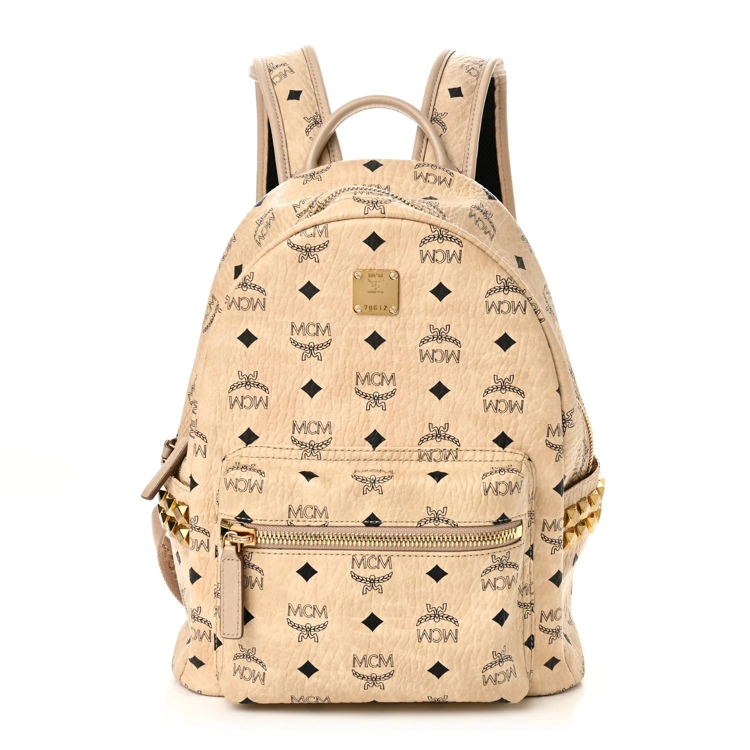 MCM — Visetos Small Side Stud Stark Backpack — Handbag — resale