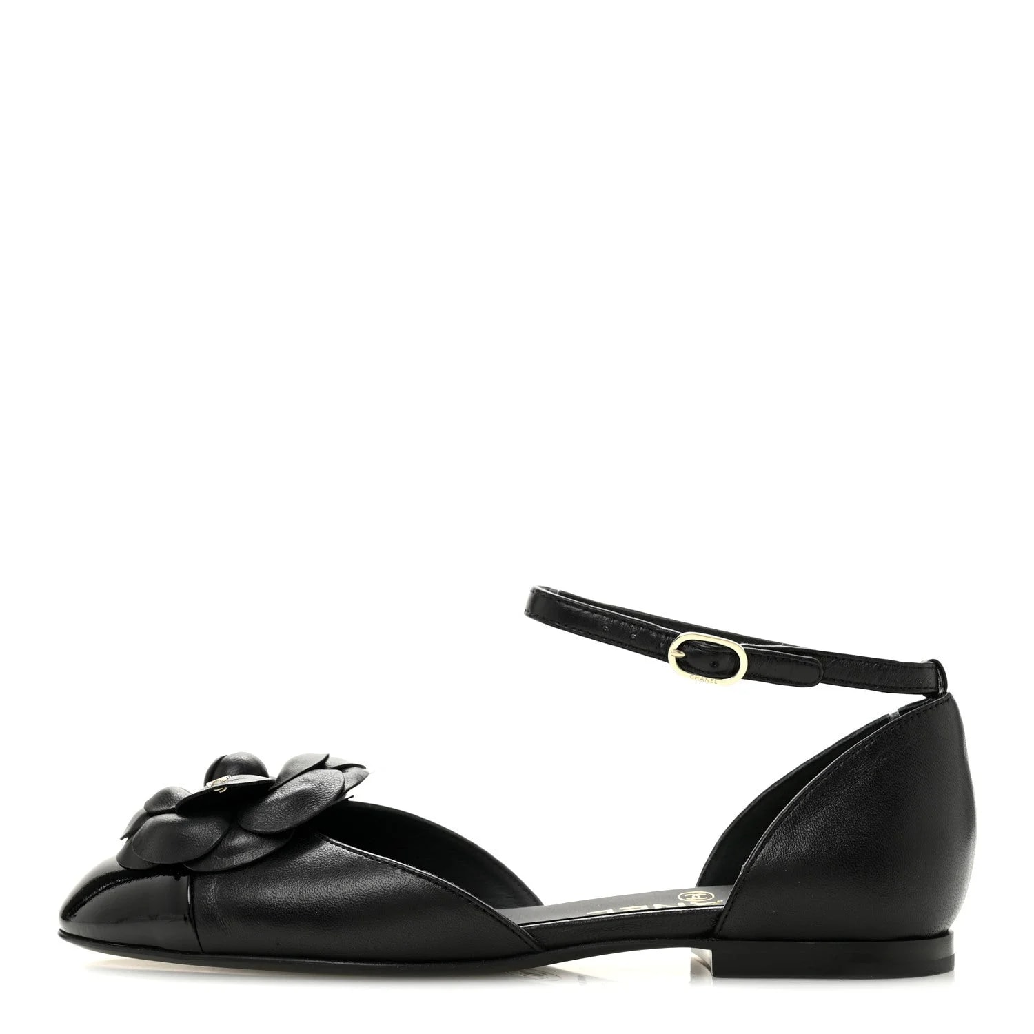 Chanel — Cap Toe Camellia Mary Jane 36 — Designer Shoe — resale