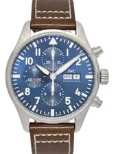 IWC — IWC Pilot le Petit Prince 3777 Chronograph Steel Blue 43mm B/B IW377714 — Watch — resale