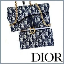 Dior — Christian Dior Saddle Chain Wallet Excellent From Japan — Handbag — resale
