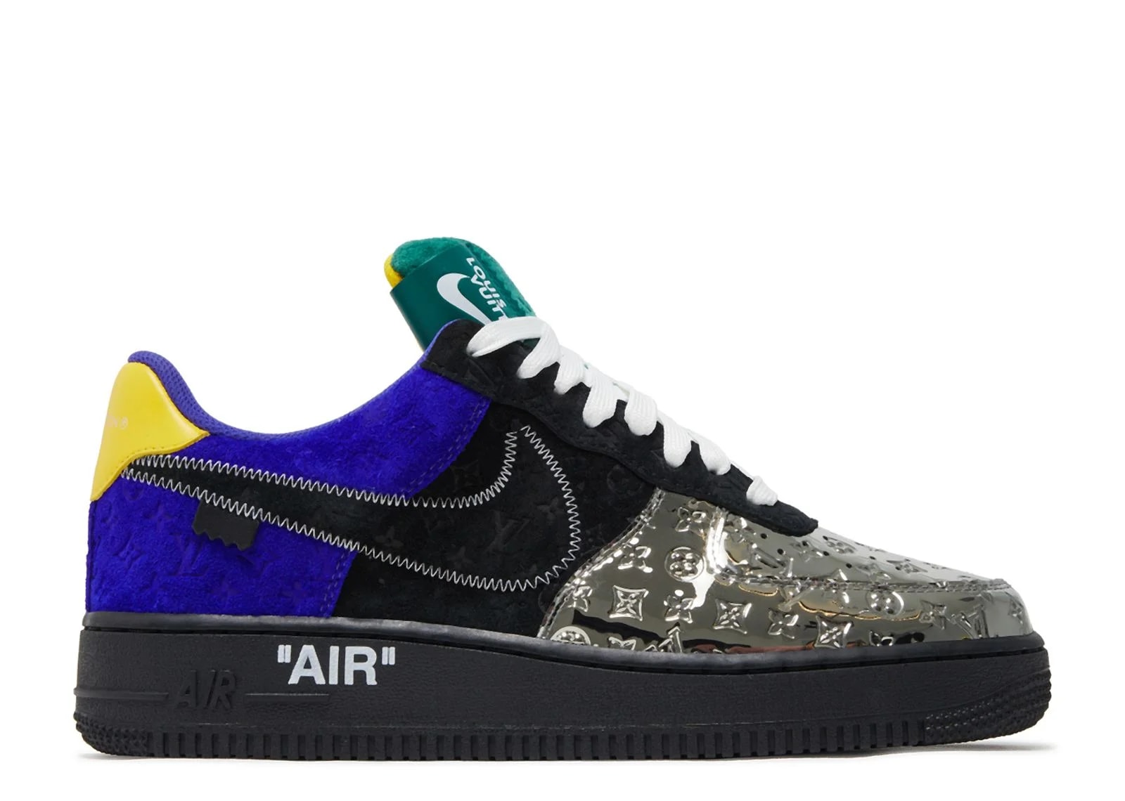 Louis Vuitton — Louis Vuitton X Air Force 1 Low ' -Color Patchwork' — Sneaker — resale