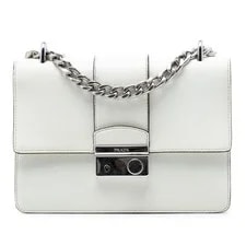 Prada — Prada Small Sound Lock Chain Crossbody — Handbag — resale