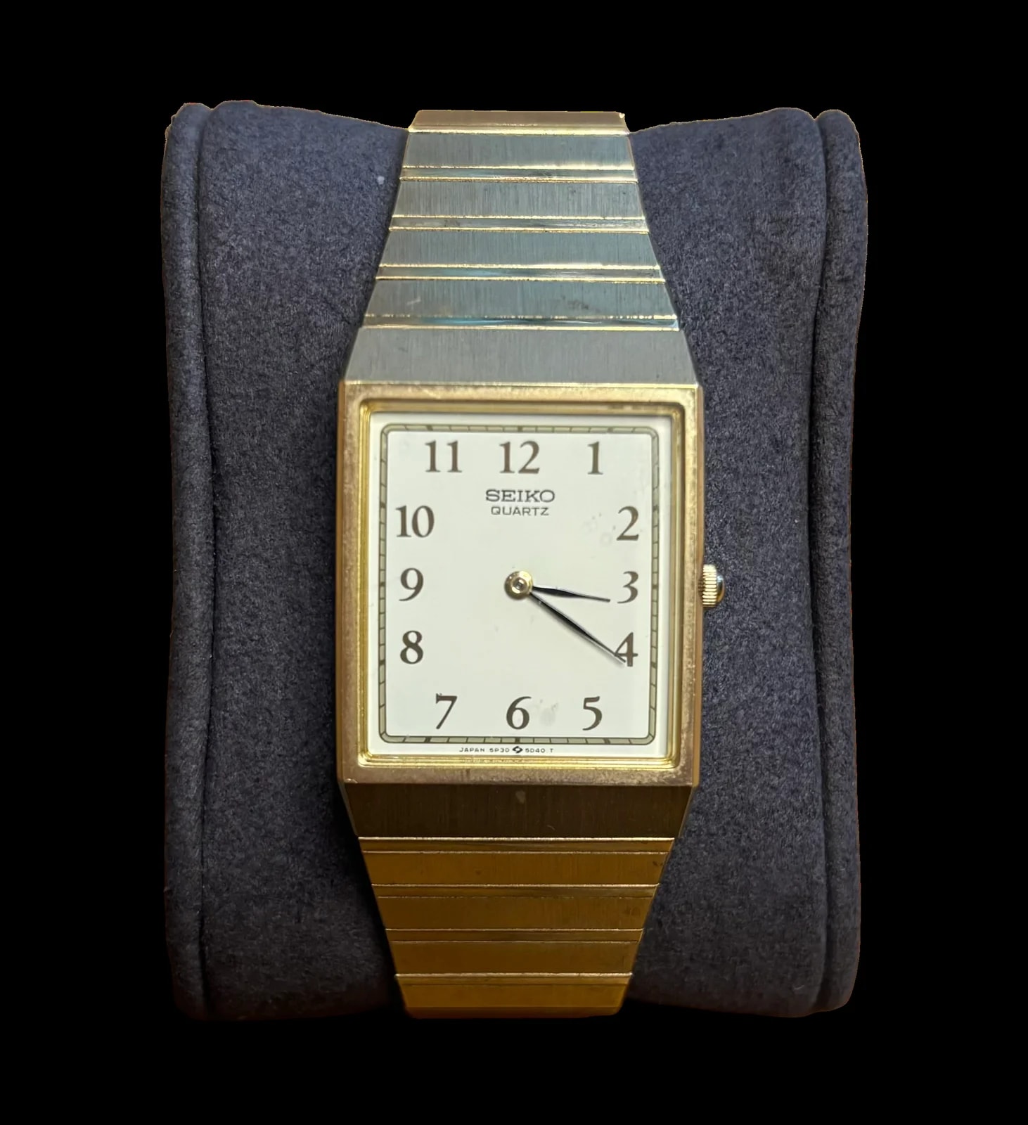 Seiko — Seiko Quartz White Dial Gold Plated Band & Case — Watch — resale
