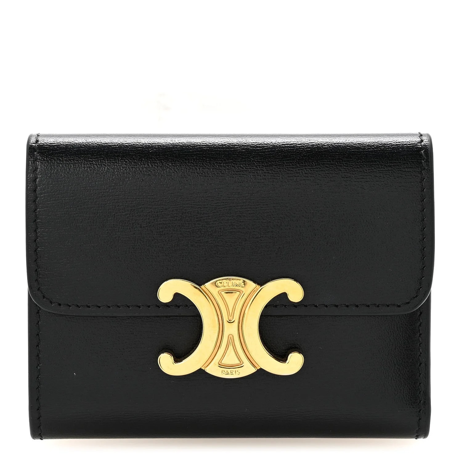 Celine — Compact Triomphe Wallet With Coin Purse — Accessory — resale