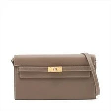 Hermès — Hermès Kelly Wallet Long Evercolor Etoupe Metal Fittings G: 2026 — Handbag — resale