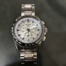 Seiko — Seiko Astron 8X53-0AB0-2 GPS Day Date Chronograph White Silver Solar — Watch — resale