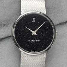 Audemars Piguet — 1980s Audemars Piguet Dress Integrated White Gold Auto Aventurine 33mm — Watch — resale