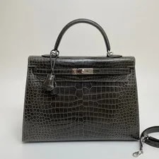 Hermès — Hermès Kelly 35 Shiny (88) Palladium — Handbag — resale