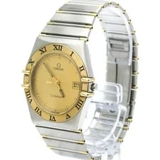 Omega — Omega Constellation Gold Dial Quartz Yellow Gold Stainless Steel — Watch — resale