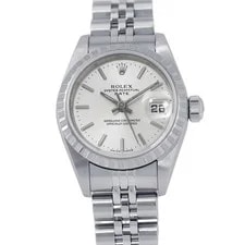 Rolex — Rolex Oyster Perpetual Date 79240 Stainless Steel 25mm Silver Dial #TZW313 — Watch — resale