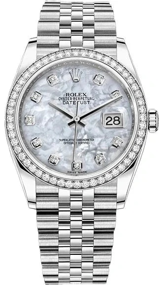 Worldofluxuryus — Rolex Datejust 36 Stainless Steel & 18k White Gold — Watch — resale