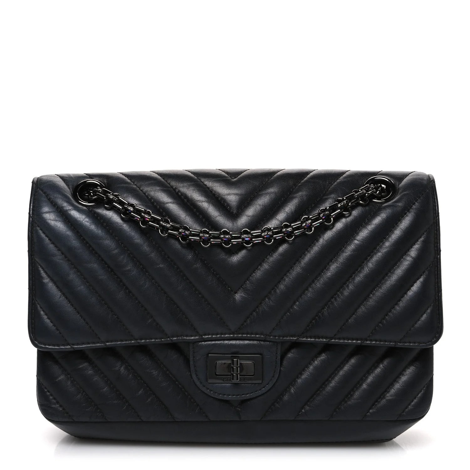 Chanel — Chevron 2.55 Reissue 225 Double Flap So — Handbag — resale