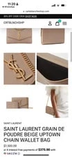YSL — YSL Crossbody Uptown in Dark — Handbag — resale