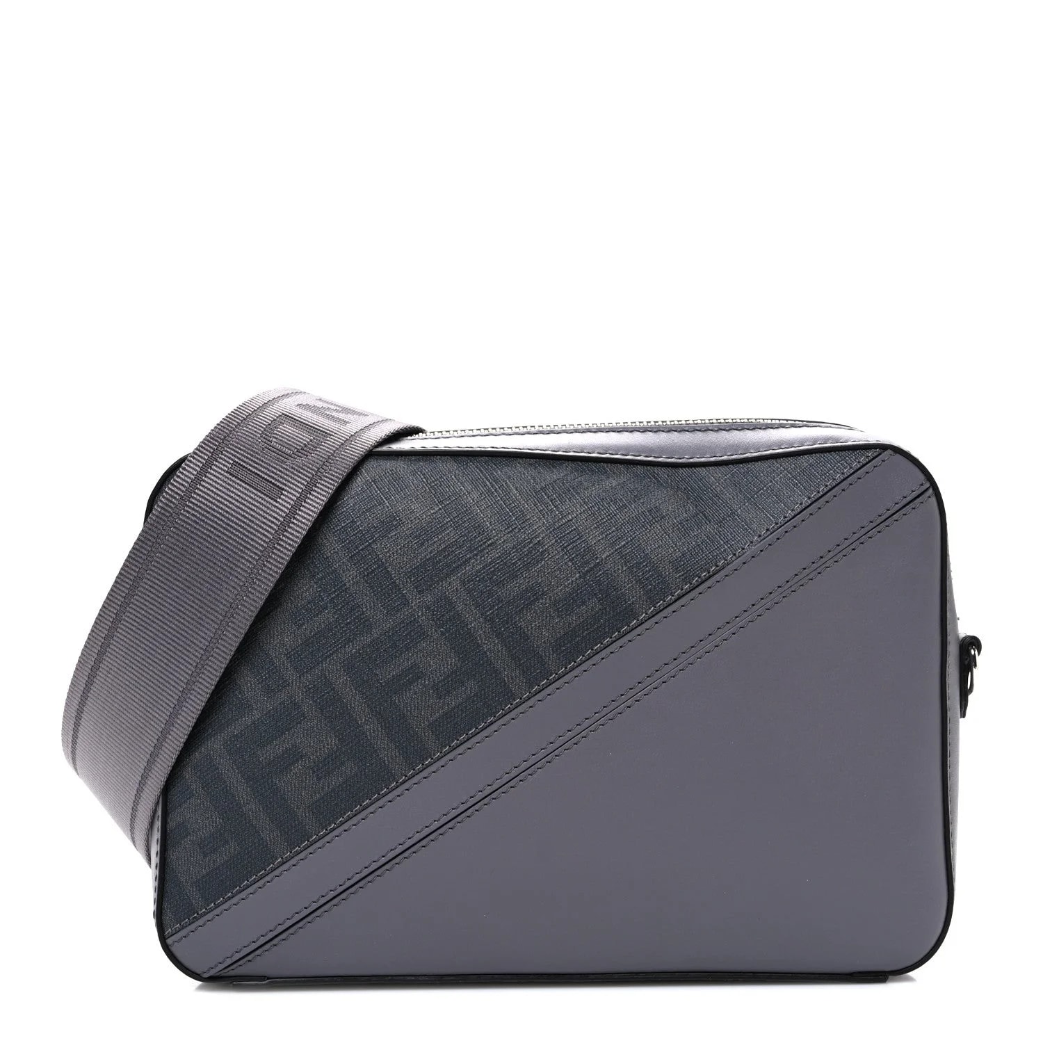 Fendi — Fabric Vitello Liberty 1974 Diagonal Medium Camera Case — Handbag — resale