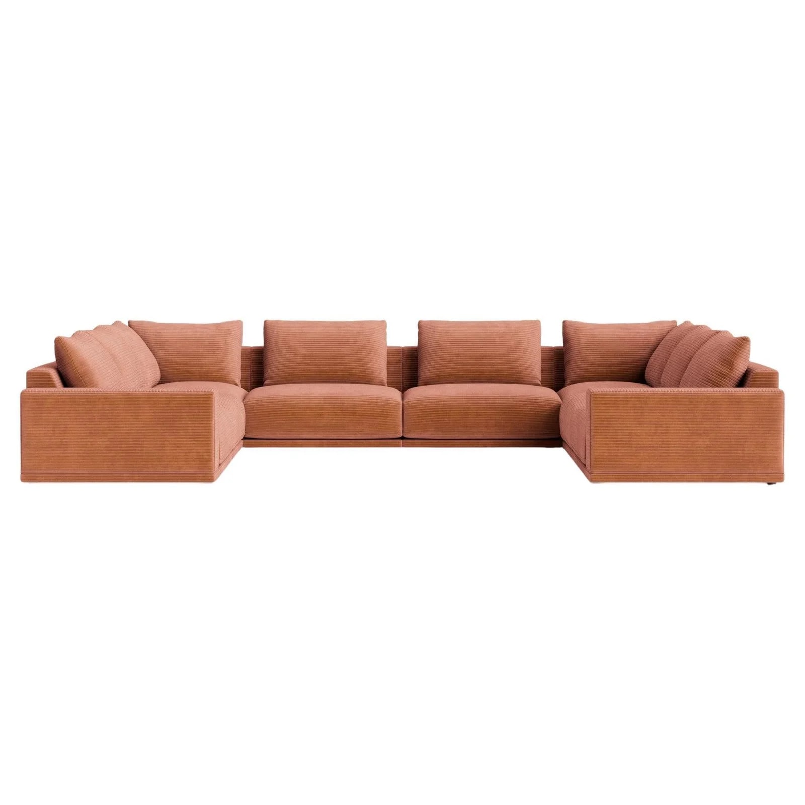Plush Modular Modern Sofa in Maharam Corduroy — Furniture — resale