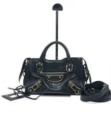 Balenciaga — Balenciaga Classic Metallic Edge Mini City Crossbody Auth — Handbag — resale