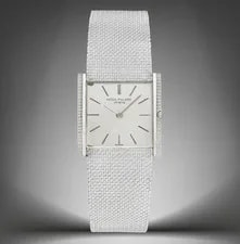 Patek Philippe — 1970s Patek Philippe 18K White Gold With Hobnail Finish REF. 3494 — Watch — resale