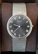 Patek Philippe — Patek Philippe 3520 White Gold With Bracelet Grey Dial — Watch — resale