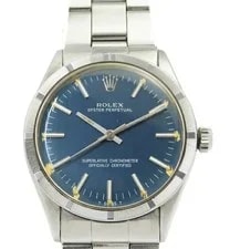 Rolex — Rolex Oyster Perpetual 298**** Automatic 34mm Box Papers Blue — Watch — resale
