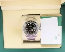 Rolex — 2017 Rolex GMT-Master 116710LN Black Dial SS Oyster With Papers 40mm — Watch — resale