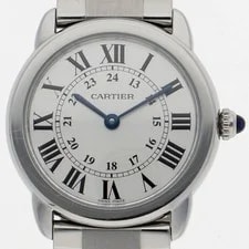 Cartier — Cartier 2934 Ronde SoloLM Silver SS QZ — Watch — resale