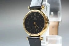 Omega — 1980 Omega de Ville Cal.1350 591.0090 Black Roman Dial Quartz — Watch — resale
