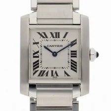 Cartier — Cartier W51003Q3 Tank Francaise MM White SS QZ — Watch — resale