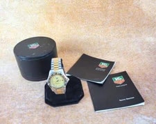 Tag Heuer — TAG Heuer 2000 Professional 18k G P & Steel Sport. 1990's, Nice — Watch — resale