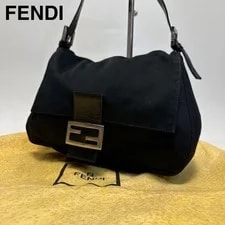 Fendi — Fendi Mamma Baguette Cotton W27.5cm H21cm — Handbag — resale