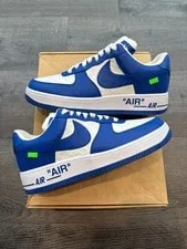 Louis Vuitton — Louis Vuitton Air Force 1 Low By Virgil Abloh Size 9 New — Sneaker — resale