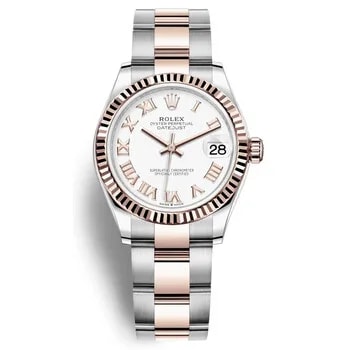 Rolex — Datejust 31 White Dial Automatic Steel and 18kt Everose Gold Oyster 278271WRO — Watch — resale