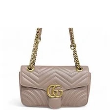 Gucci — Gucci Chevron Small GG Marmont (zs060326a2r) — Handbag — resale