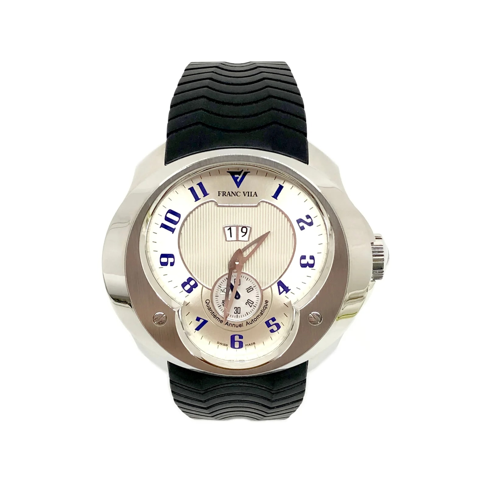 Worldofluxuryus — Franc Vila Esprit Unique Stainless Steel Rubber — Watch — resale