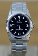 Rolex — Rolex Explorer 14270 Silver Oyster Bracelet With Silver Bezel — Watch — resale