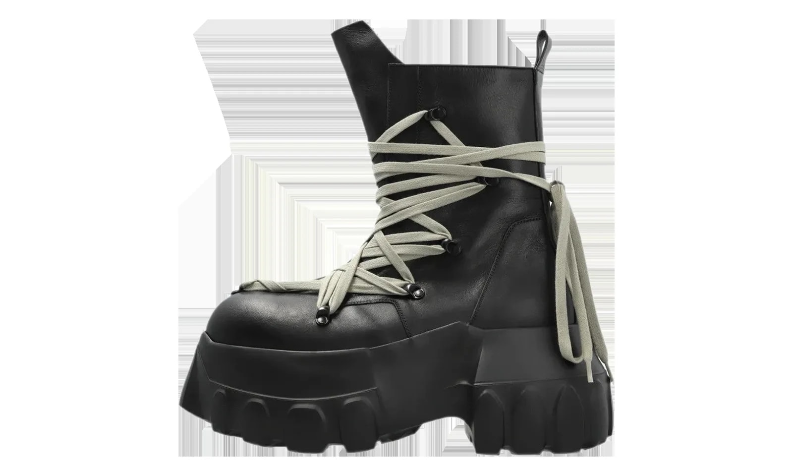 Rick Owens — Megalace Mega Tractor Boots " / / " RU02F4867 LOOW1 989 — Sneaker — resale