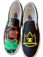 Vans — Custom Handpainted Off the Wall Vans "Captial Steez" Pro Era 47 — Sneaker — resale