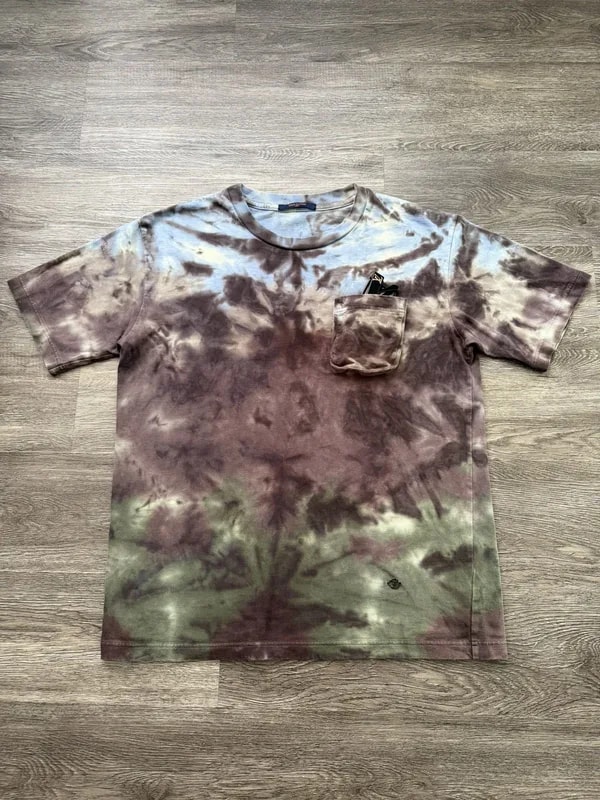 Louis Vuitton Tie Dye Virgil Abloh 3D Pocket Tee