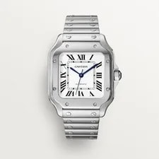 Cartier — Cartier Santos WSSA0010 Automatic Silver Dial 35mm Midsize Stainless — Watch — resale