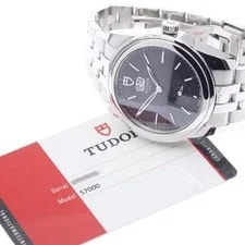 Tudor — Tudor Glamour 57000 42mm SS Black #C6345 — Watch — resale
