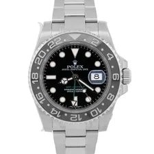 Rolex — Stickered 2016 Papers Rolex GMT-Master II Black Steel Green 40mm 116710 LN BOX — Watch — resale