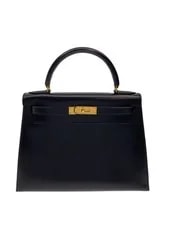 Hermès — Hermes Kelly 28 Outside Stitch A Mark Solid — Handbag — resale